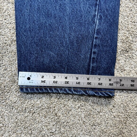 VTG Levis Jeans Mens 40x30 Blue 505-0217 Straight Made In USA Medium Wash Denim - Picture 8 of 9